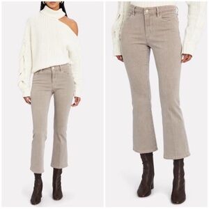 Frame Le Crop Flare Check Pants in Houndstooth